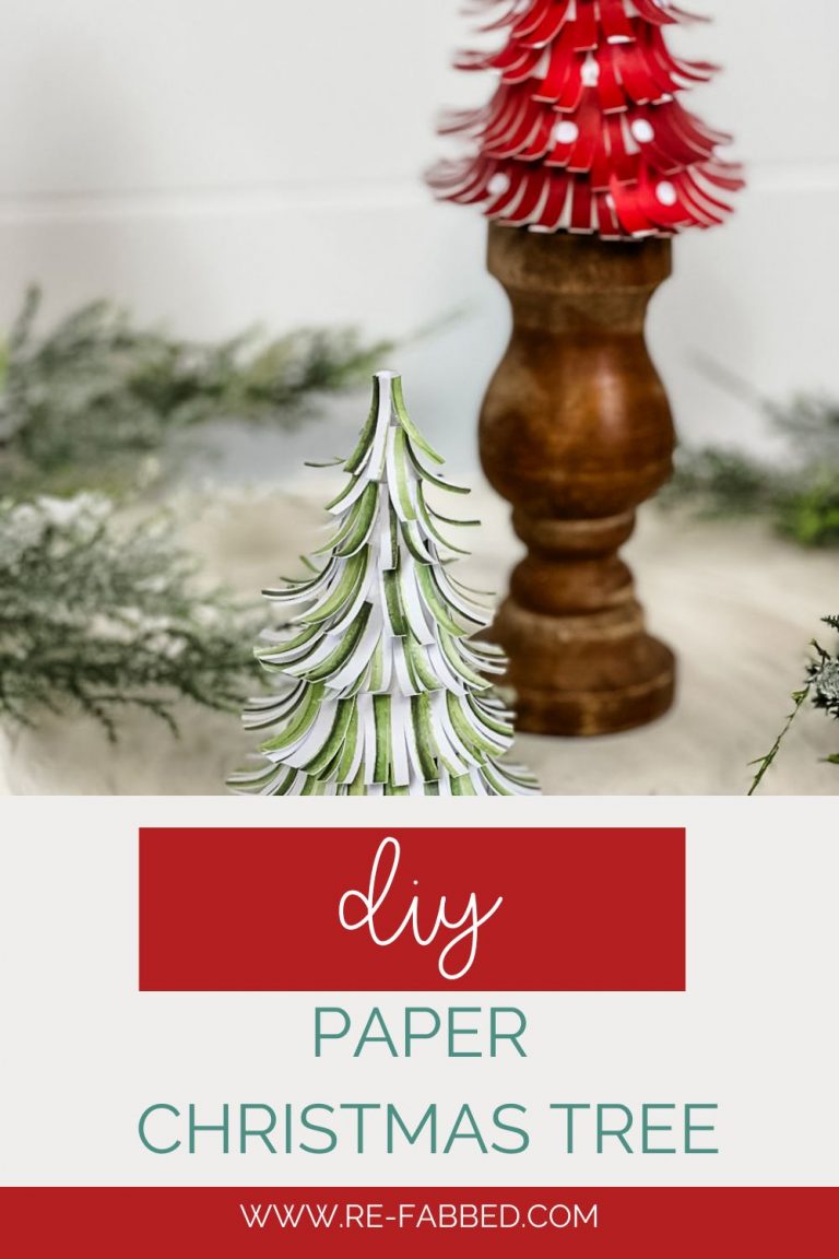 how to make paper christmas trees - Re-Fabbed