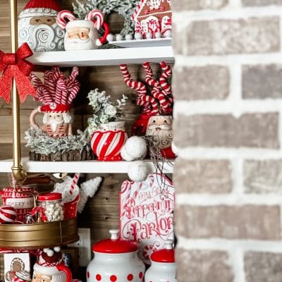 how to decorate a coffee bar for christmas