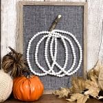 how to make a pumpkin with beaded garland