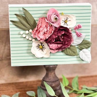 how to make a diy paper flower sign