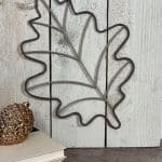how to make diy decor using the dollar tree leaf wreath form