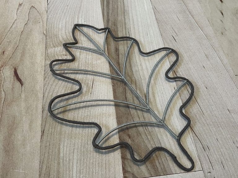 how to make diy decor using the dollar tree leaf wreath form ReFabbed