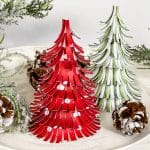 how to make paper christmas trees