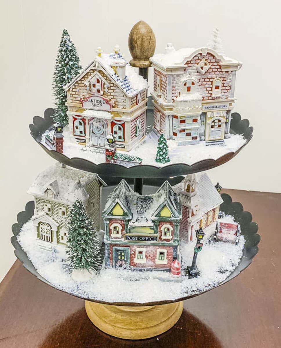 dollar tree christmas village house inspiration ReFabbed