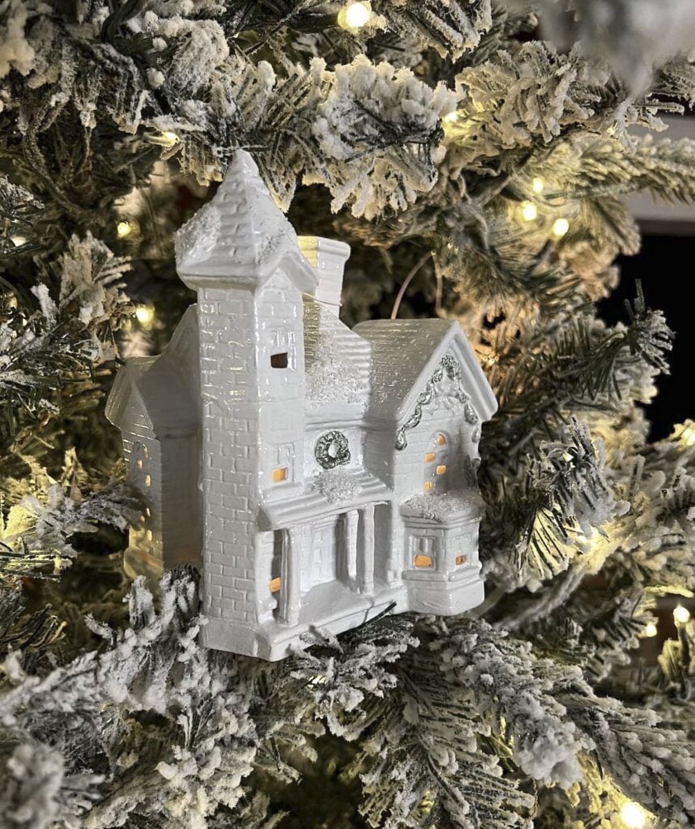 dollar tree christmas village house inspiration ReFabbed