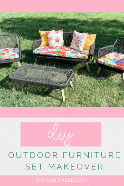 diy easy outdoor furniture makeover - Re-Fabbed
