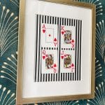 how to make valentine decor using playing cards