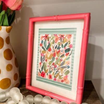 how to turn a birthday card into home decor