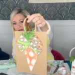 how to make a cute carrot gift bag for easter